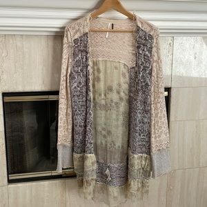 Free people lite long boho sweater